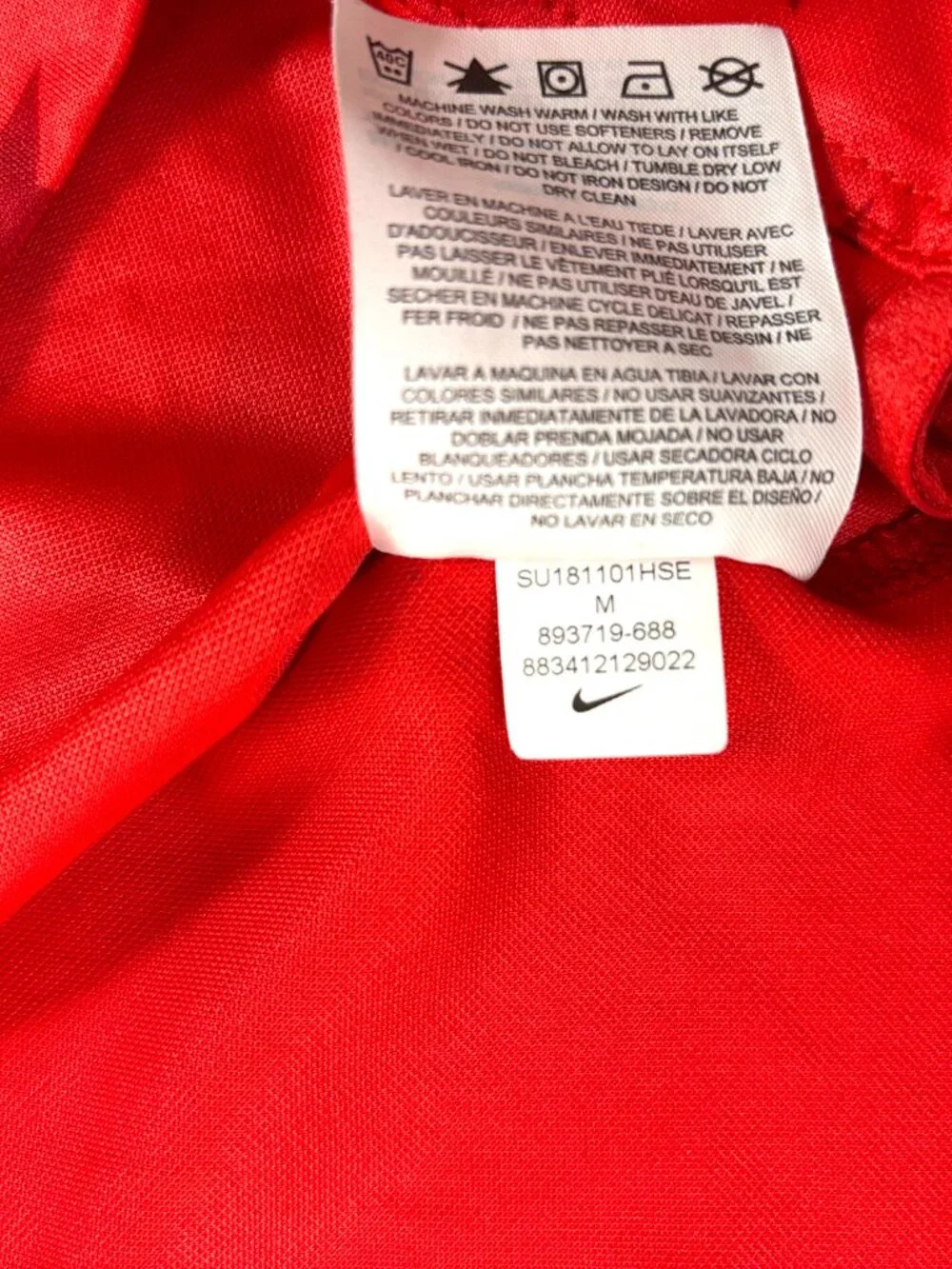 Nike Youth Team USA Soccer Jersey / Kit Red Size Medium Stars